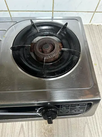 Single Burner Gas Stove  - Portable Stainless Steel Cooker