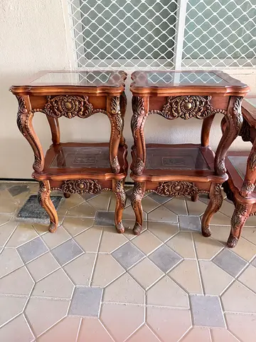 Classic Carved Wood Tables