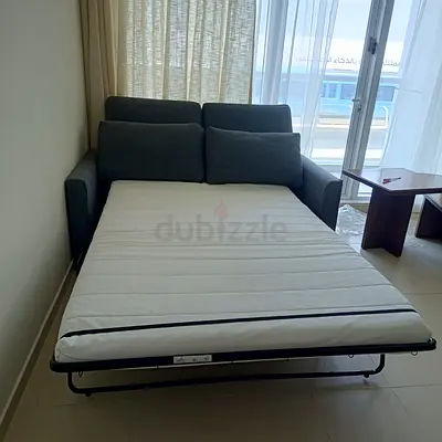 Grey Fabric Pull Out Sofa Bed vimle
