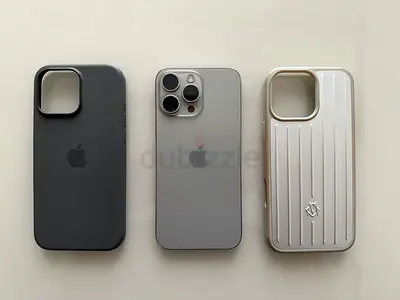 iPhone 16 Pro Max with two protective cases (Silver) - Flawless condition
