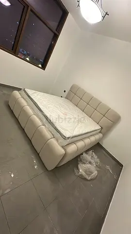 Get the brand new bed beige color with mattress available in every size