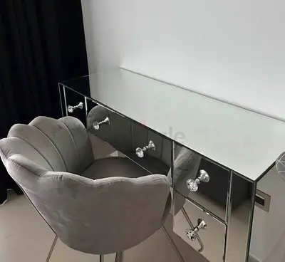 Mirrored Vanity Console Desk / Dressing Table (Hollywood Glam Style)