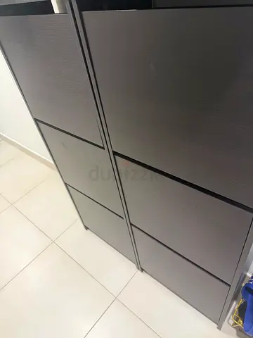 2 shoe cabinets