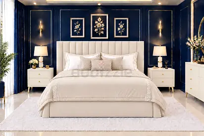 Brand new King size bed upholstered bed with storage bed good king bed frame- cream