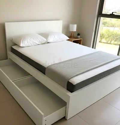 Ikea malm queen bed with ikea mattress like new
