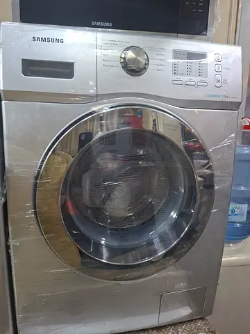 Samsung Front Load Washing Machine - Silver, Good Working Condition