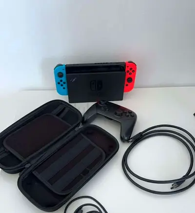 Nintendo switch with controller