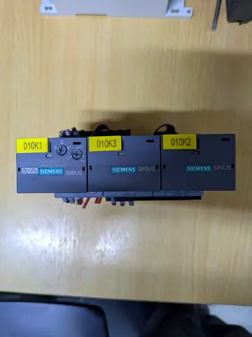 Siemens Sirius Industrial Relay/Module Set (used) - 3 modules labeled 010K1/010K3/010K2