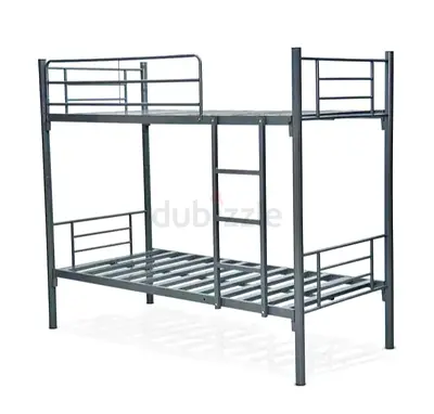🛏️ Strong Silver Steel Bunk Bed – New & Durable