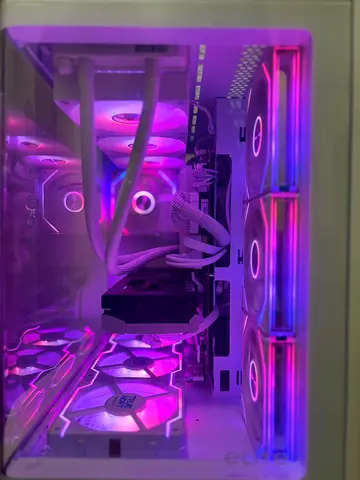 Custom White RGB Gaming Desktop PC with Liquid Cooling - Price Negotiable