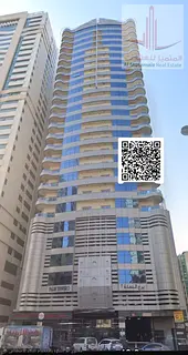 Apartment for rent in Al Majaz: one bedroom, living room, and two bathrooms.