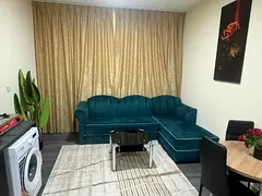 For monthly rent: One bedroom and a living room with hotel-style furnishing; Al Qasimia/Al Mahatta a