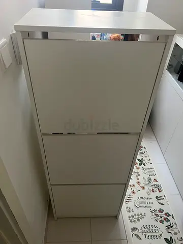 IKEA White Shoe Cabinet - Good Condition