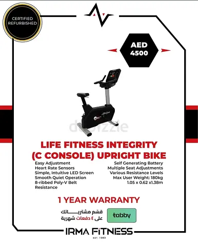 LIFE FITNESS INTEGRITY C UPRIGHT BIKE