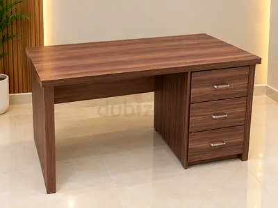 Sturdy Wooden Study Desk with 3 Drawers