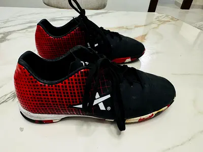 black & red football boots, , good condition