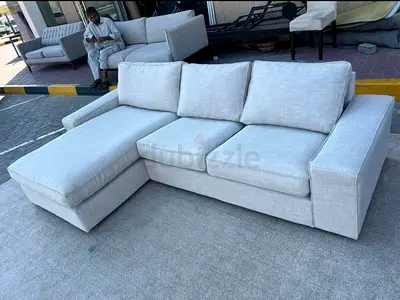 Ikea kivik L shape sofa beige