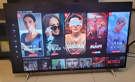 TCL 50-inch Smart LED TV in very good working condition.