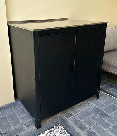 Black storage unit outdoor kitchen GRILLSKÄR