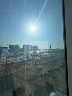 1-Bedroom Apartment for Annual Rent in Al Khan with Full Sea View, Master Bedroom, 2 Bathrooms & Fre