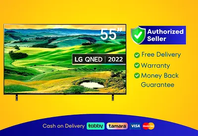 LG 55 inch Smart QNED TV - 4K, 55QNED81