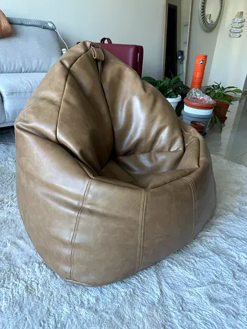 Bean bag chair faux leather