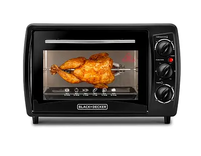 Black+Decker 20L Electric Oven with Rotisserie - Good Condition