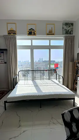 IKEA FYRESDAL day-bed with 2 mattresses, black (80x200 cm) for 2 people family or guest