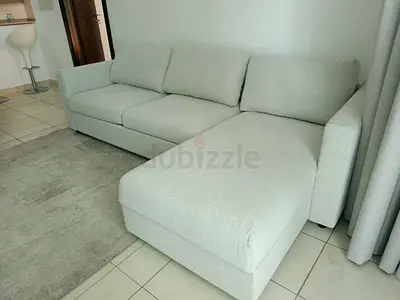 Ikea vimle Gunnared Beige color lshape sofabed with storage space