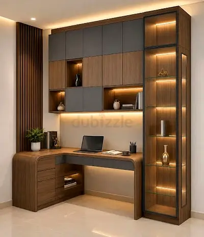 Modern Home Office & Display Cabinet