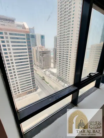 غرفتين وصاله ايجار سنوي جيم ومسبح تكيف علي المالك بالقرب من نيستو هايبر ماركت