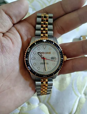 Roberto Cavalli Men's Two-Tone Wrist Watch