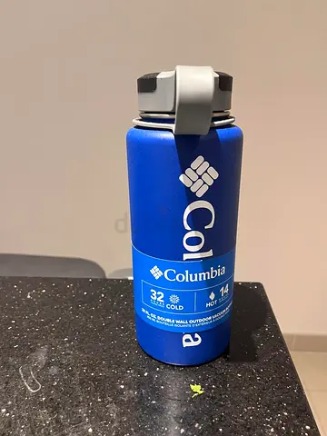 Columbia insulated water bottle 32oz — blue