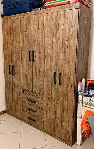 6-door Wardrobe with 3 drawers  – Spacious Storage Cabinet