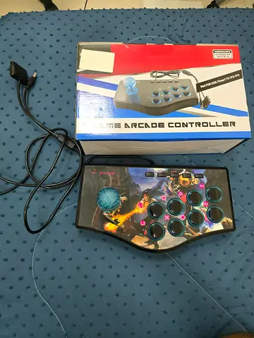 Wired arcade style fightstick controller (USB) - works with Xbox/PC