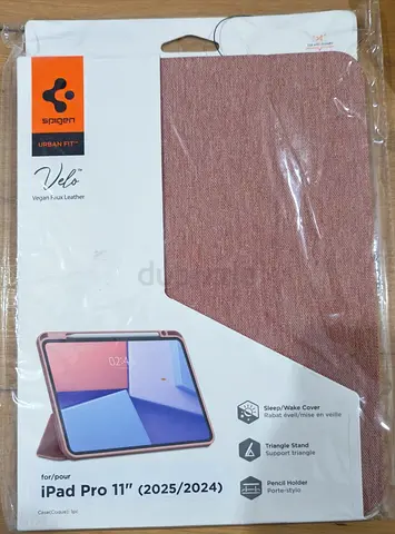 Spigen Urban Fit Vegan Faux Leather Case For iPad Pro 11" M4 5th Gen Rose Gold Brand New Never Used