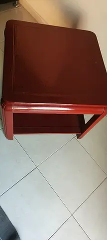 Wooden Side Table with Lower Shelf    size67x57x67
