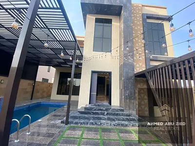 Villa with an annex and a covered swimming pool; features a courtyard suitable for a seating area, plus a large external setback area that can serve a