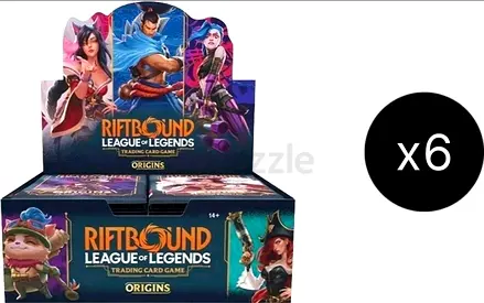 League of Legends Riftbound Origins Trading Card Game Sealed Case - 6 Boosters