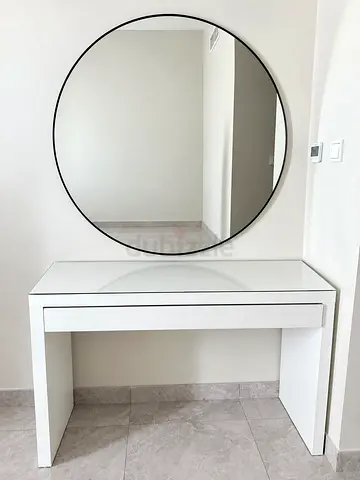 IKEA MALM Dressing Table + Large 110cm Mirror