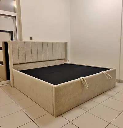 Brand New High Quality Cotton fabric Queen Bed Available