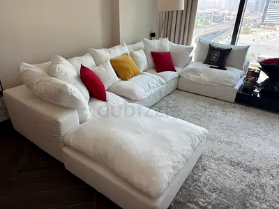 Marina home luscious Modular sofa with footstool