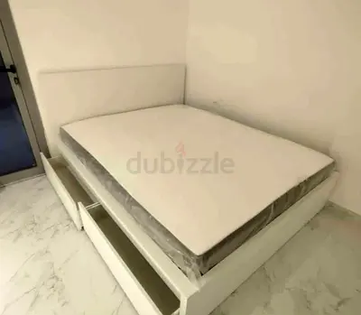 Ikea Malm bed with mattress queen size