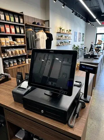 Fec POS System with Cash Drawer, Receipt Printer and life time software -1 year warranty