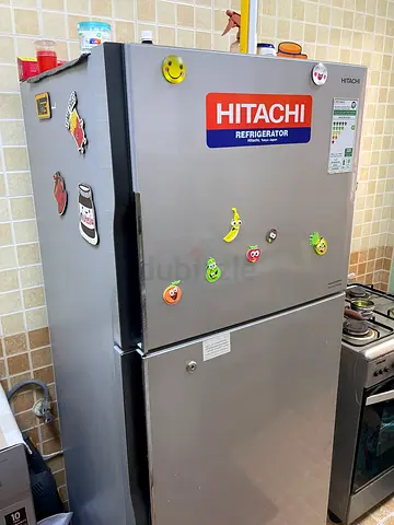 Hitachi double-door refrigerator - good working condition-October10 onwards