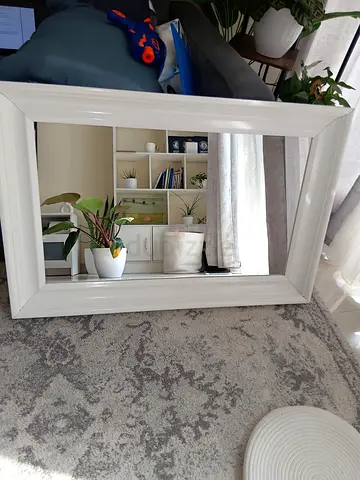 Mirror Rectangular with white frame