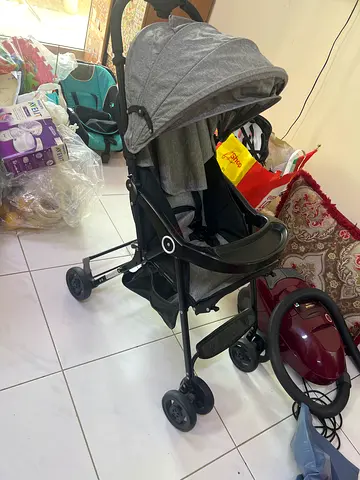 Lightweight grey standard baby stroller - good condition