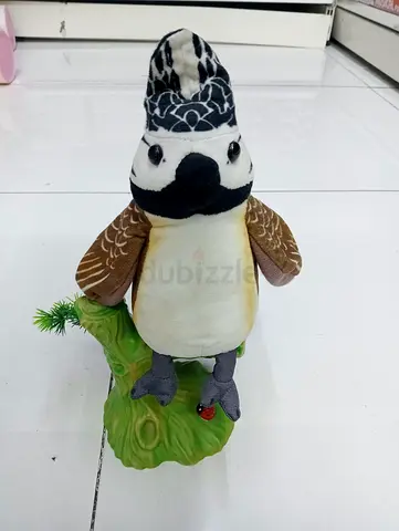 Chirping Bird Plush Toy on Tree Stand – Singing Electronic Toy