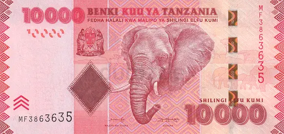 TANZANIA 10000 SHILLINGS BANKNOTE 2020