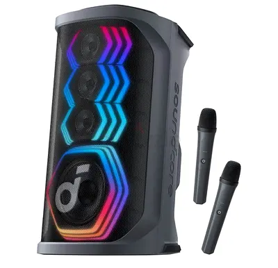 Soundcore Rave 3S AI Party Speaker by Anker, AI Vocal Removal, 200W Sound
2 Wireless Microphones Inc
